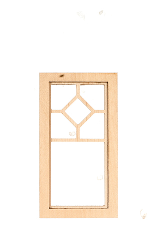 Dollhouse Miniature WINDOW - CENTER DIAMOND